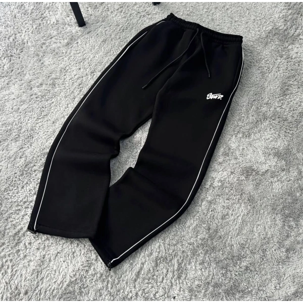 Swd Şardonlu Unisex Eşofman - Siyah