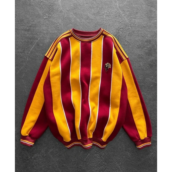 Taraftar Ribanalı Şardonlu Unisex Sweatshirt Galatasaray