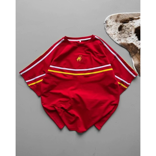 Taraftar Unisex Oversize Tshirt -GS/Kırmızı