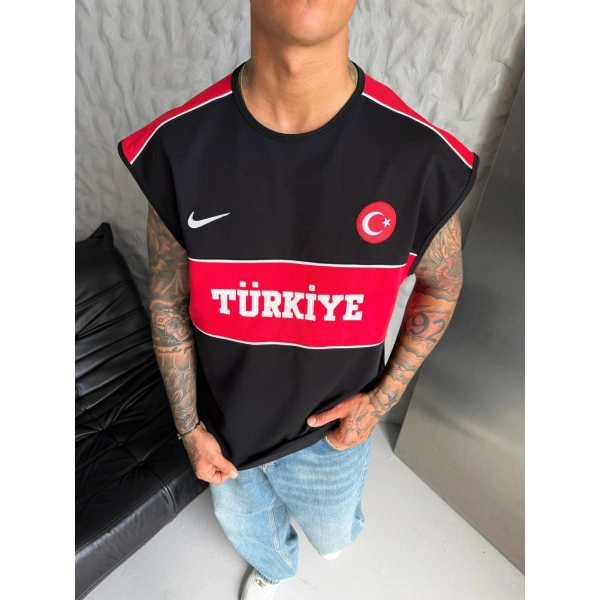 Türkiye Oversize Sıfır Kol Siyah