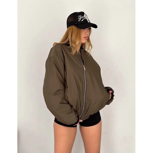 Unisex Bomber Ceket Yeşil