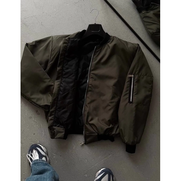 Unisex Bomber Ceket Yeşil