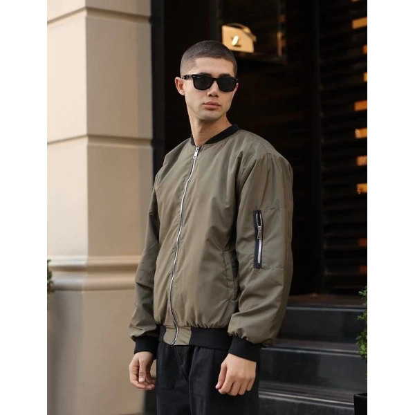 Unisex Bomber Ceket Yeşil