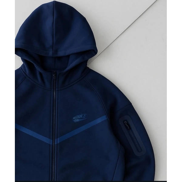 Yeni Rengi ile Tech Oversize Hırka - Lacivert