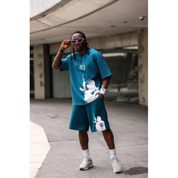 Yeni Sezon 153 Unisex Şortlu Takım - Yeşil