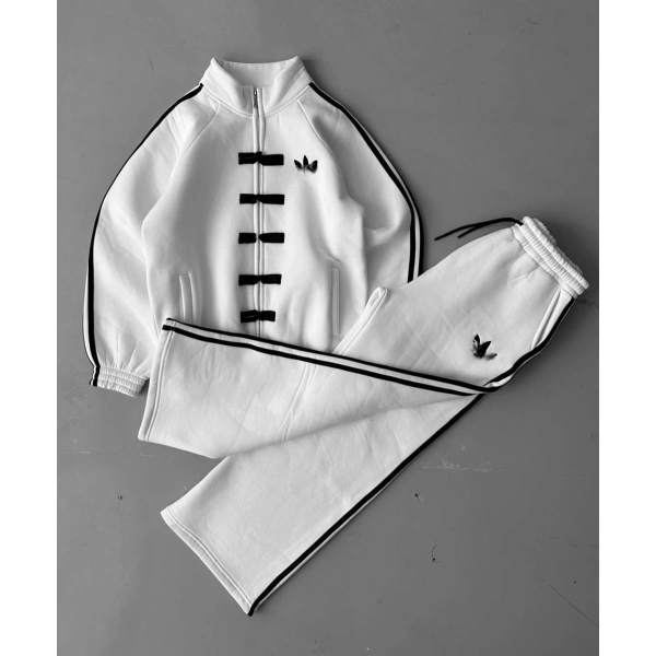 Yeni Sezon Baggy Unisex Eşofman Takımı - Beyaz