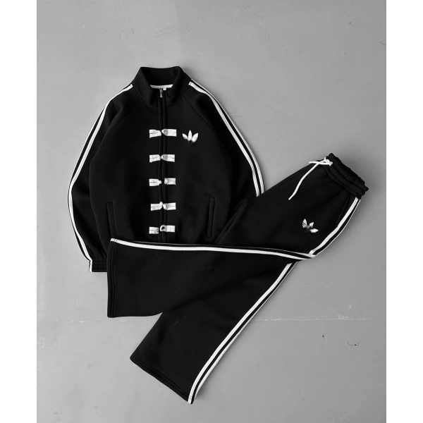 Yeni Sezon Baggy Unisex Eşofman Takımı - Siyah