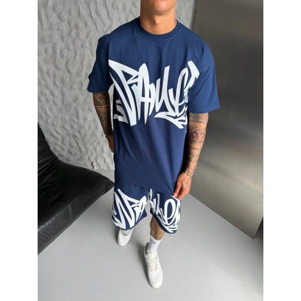 Yeni Sezon Unisex Şortlu Takım Lacivert