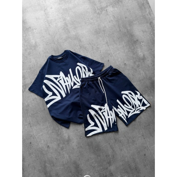 Yeni Sezon Unisex Şortlu Takım Lacivert