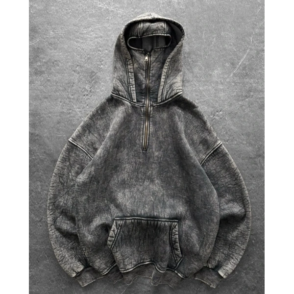 Yıkamalı Kar Maske Unisex Hırka