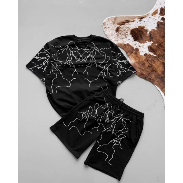 Yıldırım Desen Şortlu Takım