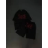 153 Unisex Oversize Şortlu Takım - Siyah