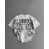 1995 Unisex Oversize Tshirt - Beyaz