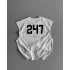 247 Sıfır Kollu Unisex Oversize Tshirt - Beyaz