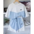 Tech Unisex Oversize Şortlu Takım - Mavi