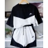 Tech Unisex Oversize Şortlu Takım - Siyah