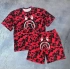 Bape Unisex Şortlu Takım - Kırmızı