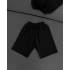Basic Unisex Oversize Şort - siyah