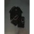 Dikişli Unisex Oversize Şortlu Takım - Siyah