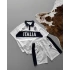 İtaly Unisex Şortlu Takım - Beyaz