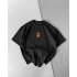 Özel Seri 5 Yıldız Unisex Oversize Tshirt - Siyah