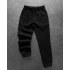 Paça Lastik Şardonlu Unisex Eşofman - Siyah