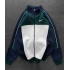 Parçalı Şardonlu Unisex Hırka - SuYeşili