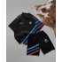 Power Unisex Oversize Şortlu Takım - Siyah