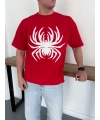 Spider Oversizd Tshirt Kırmızı
