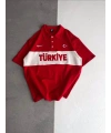 TRK Polo Yaka Tshirt Kırmızı