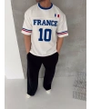FRN Oversize Nakış Tshirt Beyaz