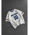FRN Oversize Nakış Tshirt Beyaz