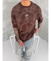 Basic Oversize Nk Tshirt Kahverengi