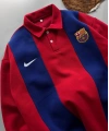 FCB Polo Yaka Unisex Şardonlu Sweatshirt