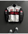 FRR Beyaz Unisex Bomber Ceket