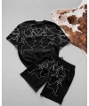 Şimşek Detay Unisex Şortlu Takım