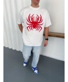 Spider Oversizd Tshirt Beyaz