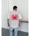 Spider Oversizd Tshirt Beyaz