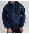 Taraftar Polo Yaka Şardonlu Sweatshirt