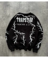 Trapstar Unisex Şardonlu Sweatshirt Siyah