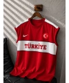 Türkiye Oversize Sıfır Kol Kırmızı