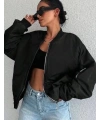 Unisex Bomber Ceket Siyah