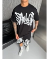 Yeni Sezon Unisex Şortlu Takım Siyah