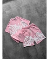 Yeni Sezon Unisex Şortlu Takım Pembe