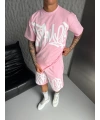 Yeni Sezon Unisex Şortlu Takım Pembe