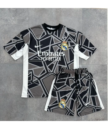 Desenli Unisex Oversize Real Şortlu Takım