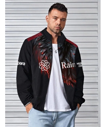 BJK Unisex Paraşüt Yagmurluk-Siyah