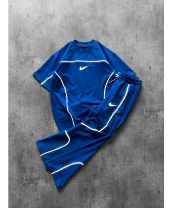 Oversize Baggy Eşofman Takım Mavi