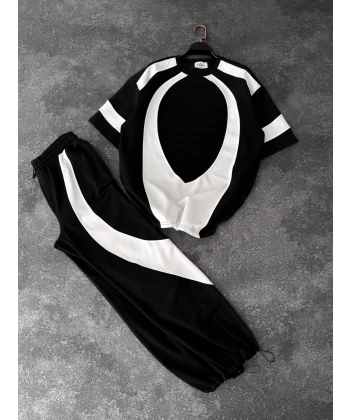 Parçalı Eşofman Takım Siyah