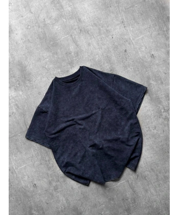 Yıkamalı Unisex Oversize Tshirt Gri